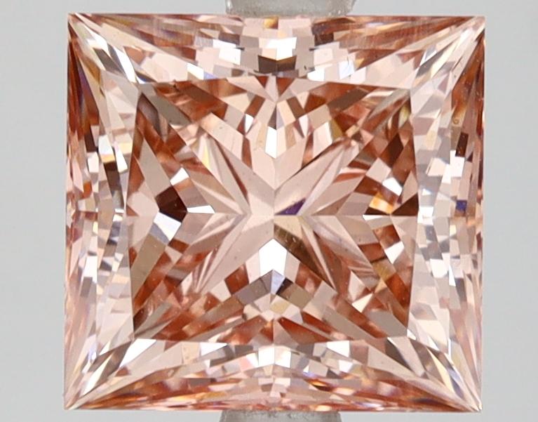 3.02 Ct. Fancy Intense Brown Pink Princess Lab Grown Diamond