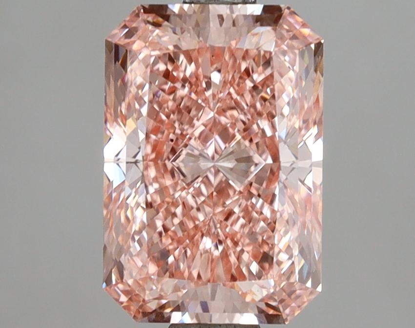 2.54 Ct. Fancy Vivid Pink Radiant Lab Grown Diamond