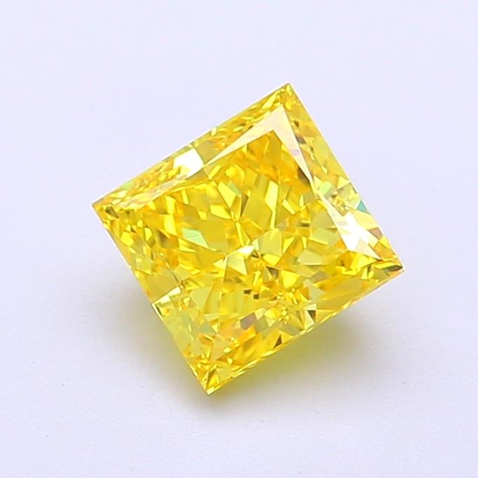 1.19 Ct. Fancy Vivid Yellow Princess Lab Grown Diamond