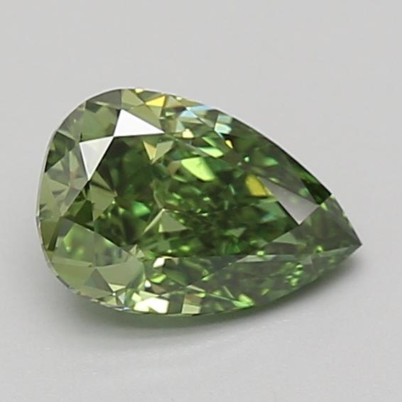 1.07 Ct. Fancy Vivid Green Pear Lab Grown Diamond