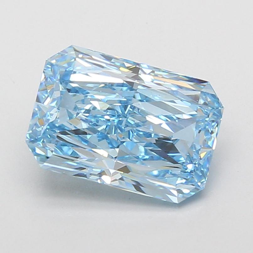 3.02 Ct. Fancy Vivid Blue Radiant Lab Grown Diamond