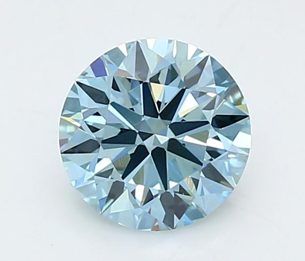 1.51 Ct. Fancy Vivid  Blue Round Lab Grown Diamond