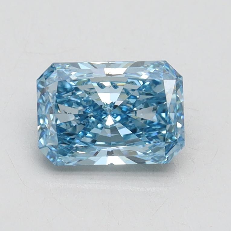 0.85 Ct. Fancy Vivid Blue Radiant Lab Grown Diamond