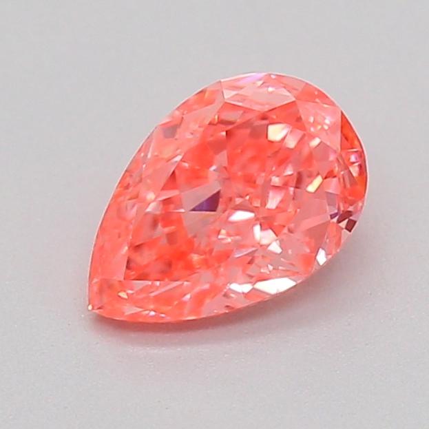 0.34 Ct. Fancy Vivid  Pink Pear Lab Grown Diamond