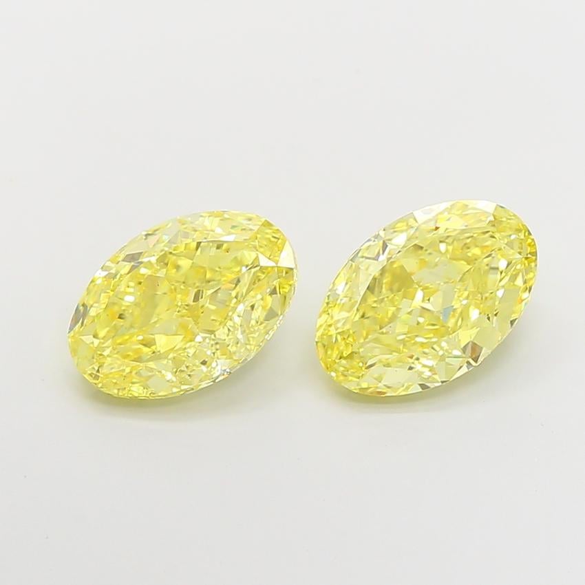 3.00 Ct. Fancy Yellow Oval Lab Grown Diamond