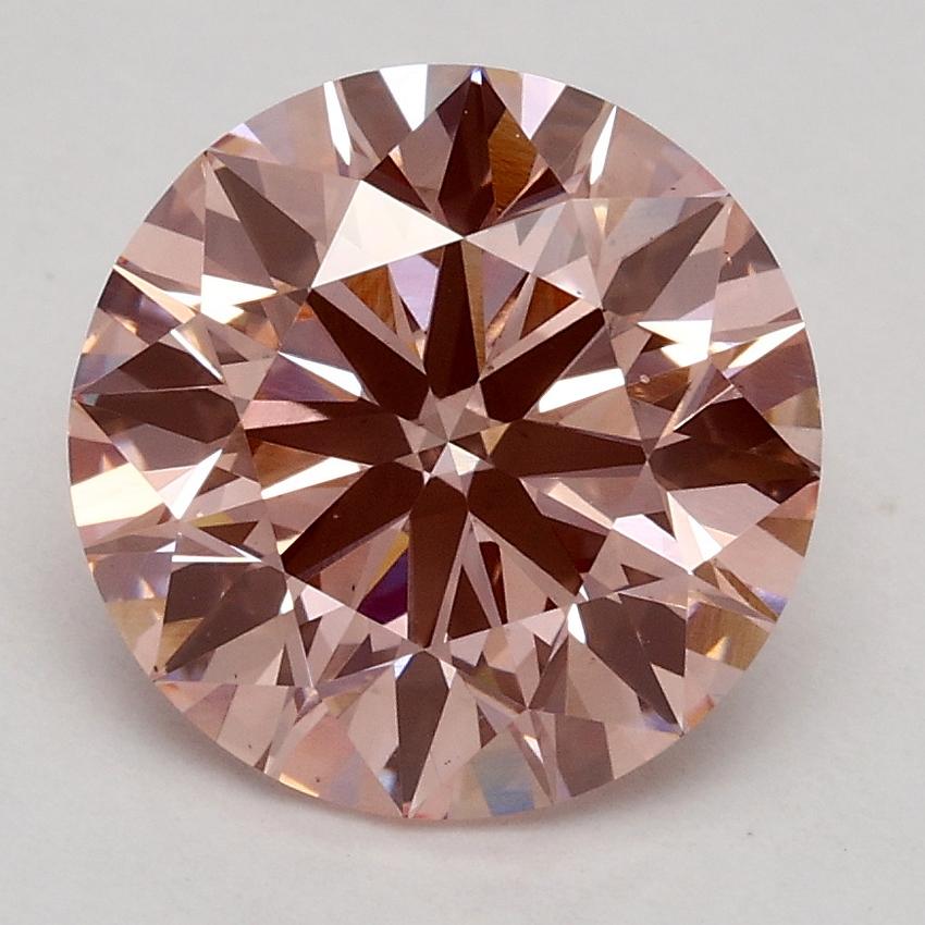2.33 Ct. Fancy Intense Pink Round Lab Grown Diamond