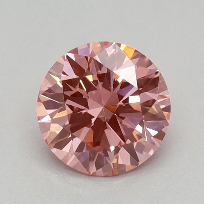 0.42 Ct. Fancy Vivid Pink Round Lab Grown Diamond