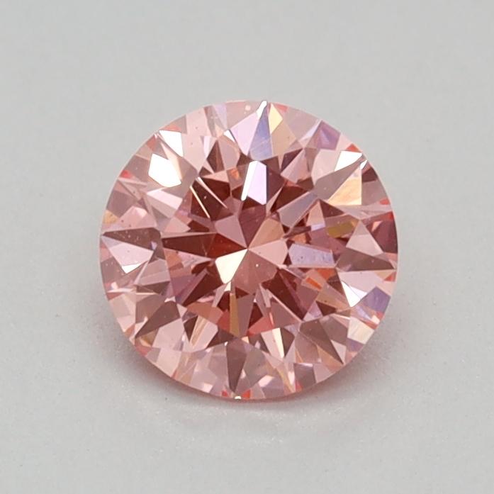 0.34 Ct. Fancy Vivid Pink Round Lab Grown Diamond