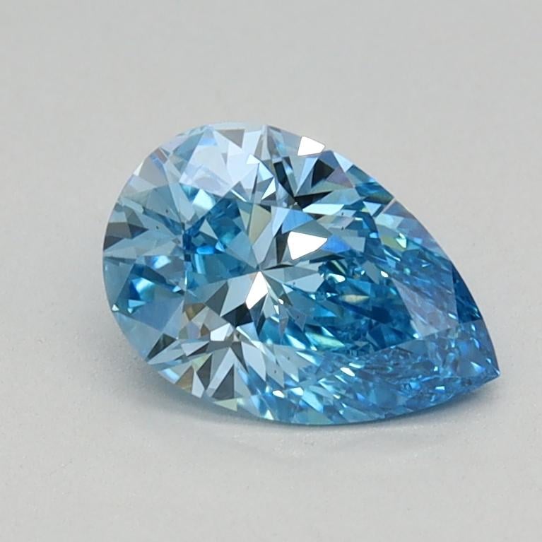 0.56 Ct. Fancy Vivid Blue Pear Lab Grown Diamond