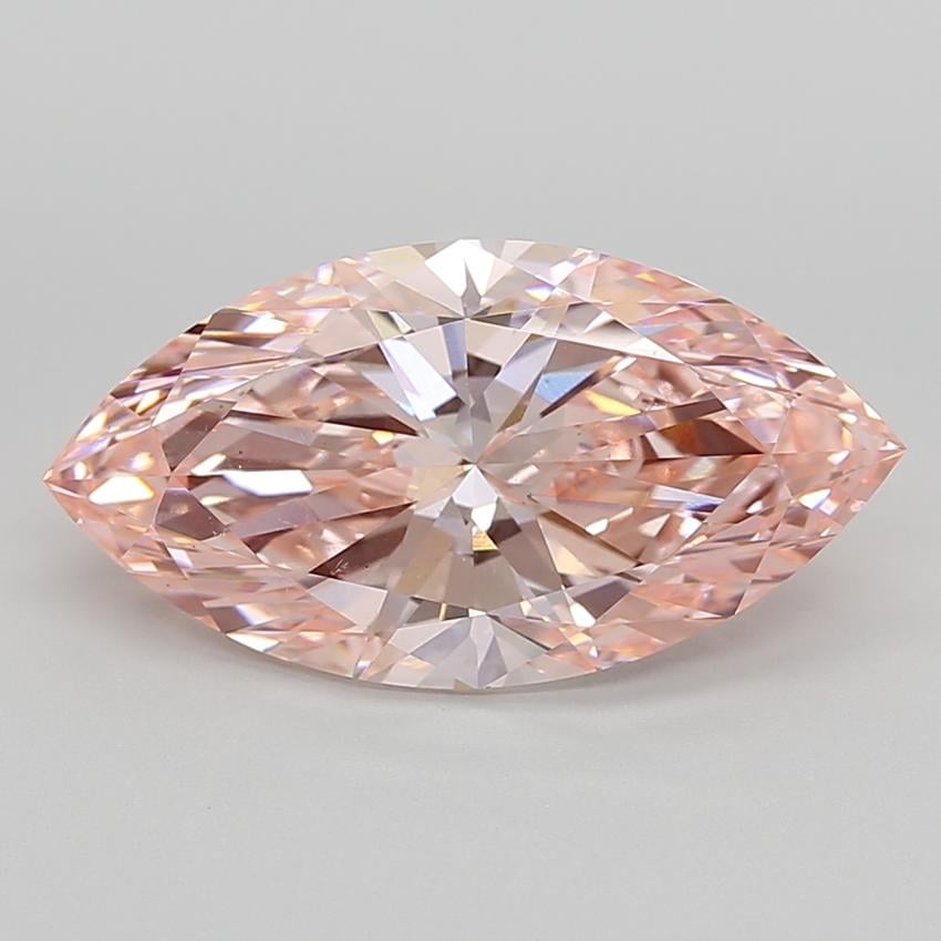 5.45 Ct. Fancy Vivid  Pink Marquise Lab Grown Diamond