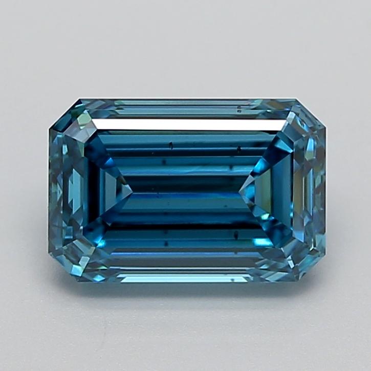 3.08 Ct. Fancy Vivid  Blue Emerald Lab Grown Diamond