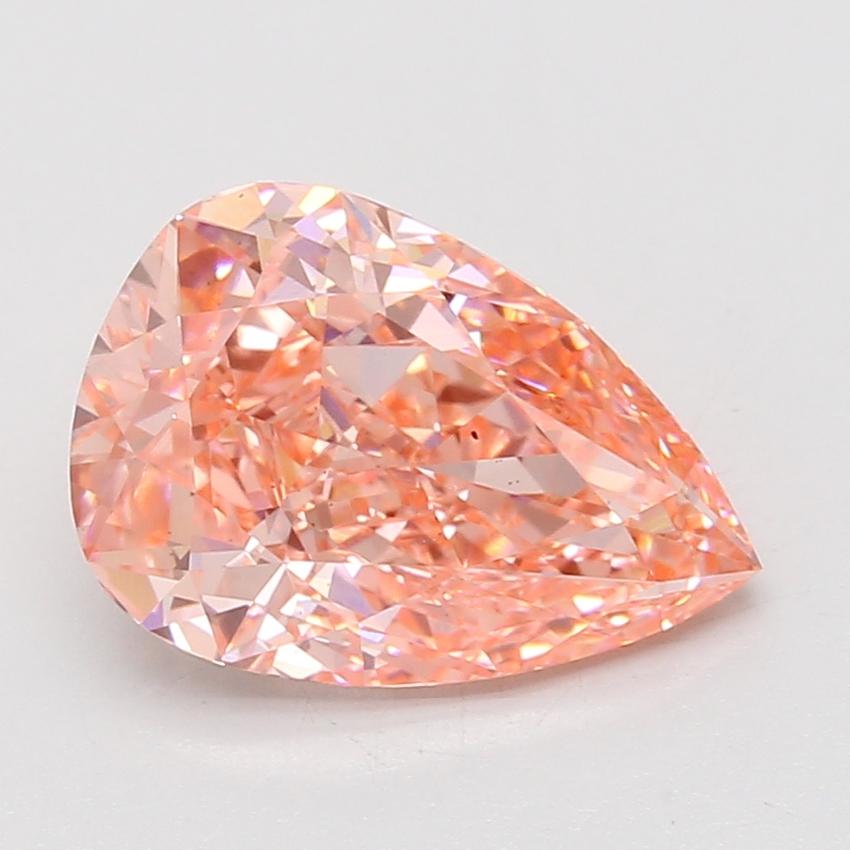 4.03 Ct. Fancy Vivid Pink Pear Lab Grown Diamond