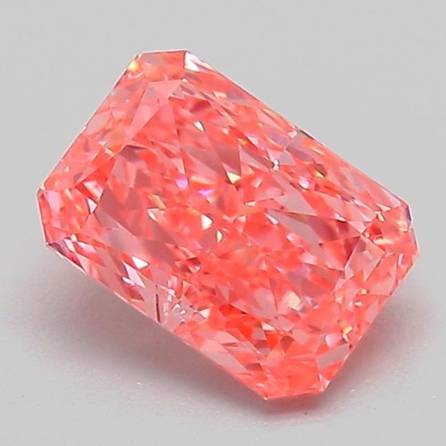 1.13 Ct. Fancy Vivid Pink Radiant Lab Grown Diamond