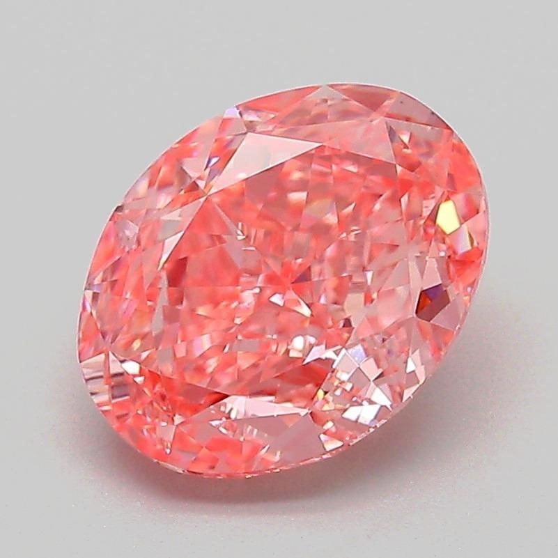 2.23 Ct. Fancy Vivid Pink Oval Lab Grown Diamond