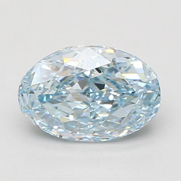1.51 Ct. Fancy Vivid Blue Oval Lab Grown Diamond