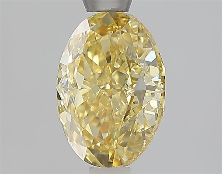 1.60 Ct. Fancy Intense  Yellow Oval Lab Grown Diamond