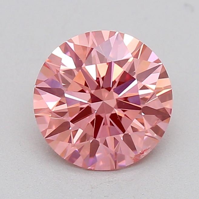 0.84 Ct. Fancy Vivid  Pink Round Lab Grown Diamond