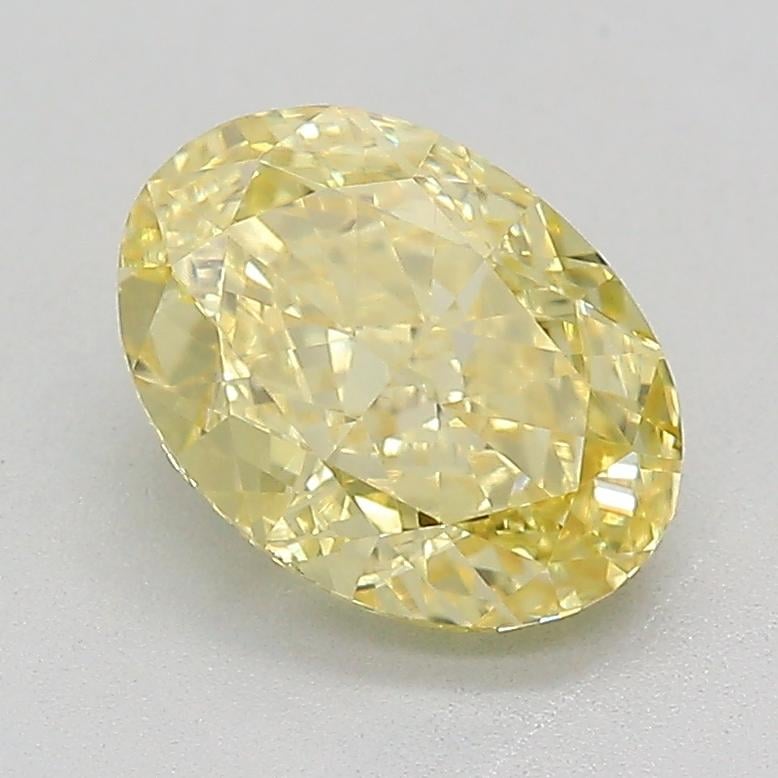 1.06 Ct. Fancy  Yellow Oval Lab Grown Diamond