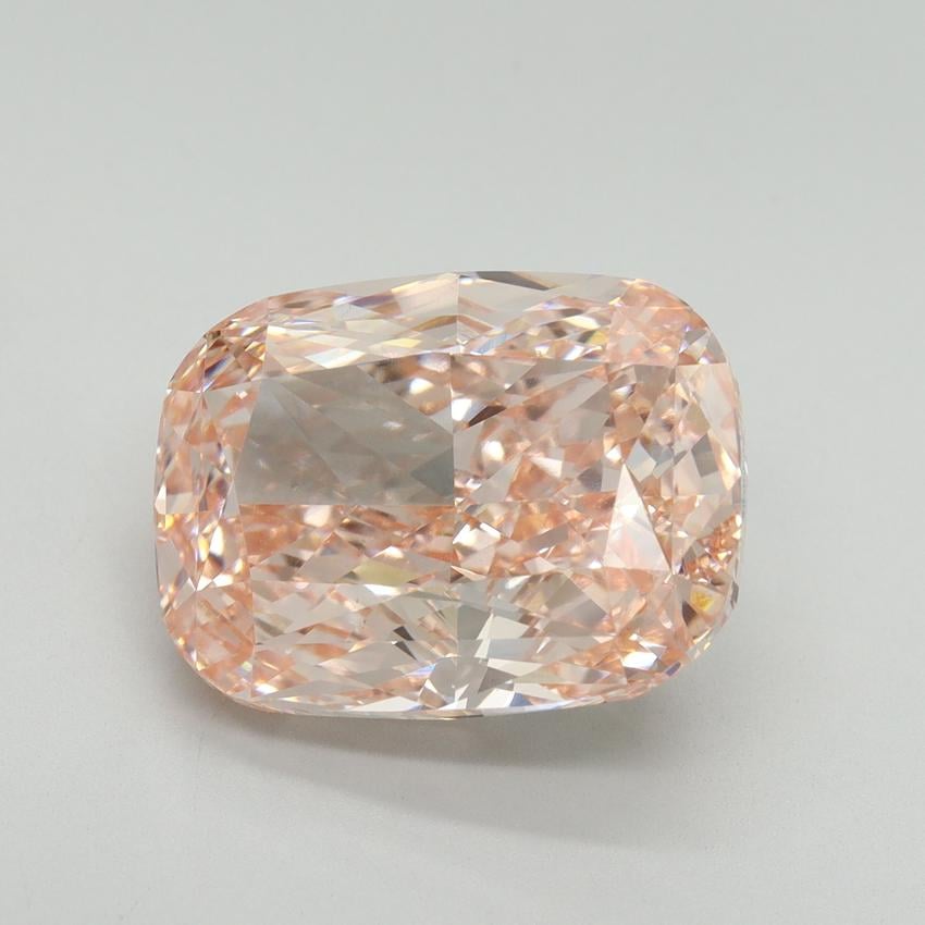 10.20 Ct. Fancy Intense Pink Cushion Lab Grown Diamond