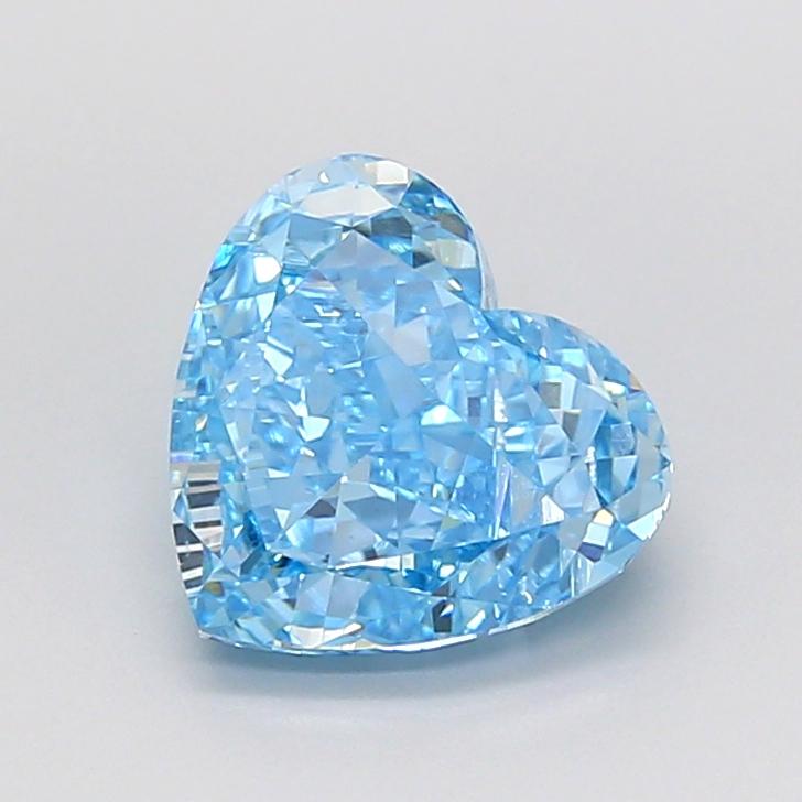2.09 Ct. Fancy Vivid  Blue Heart Lab Grown Diamond
