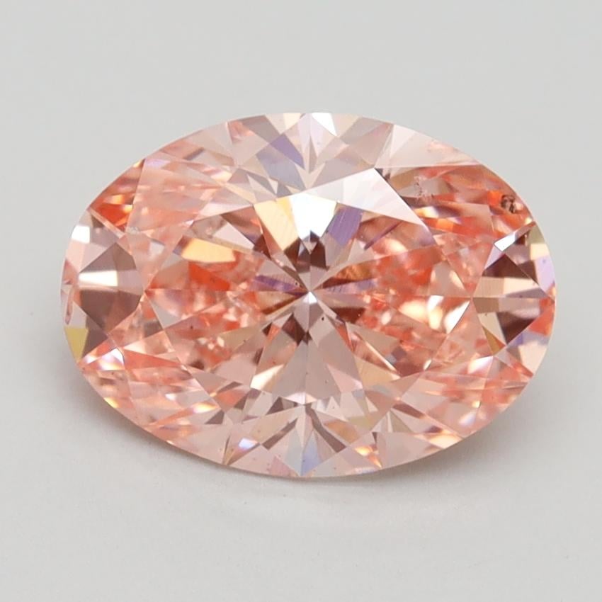 2.09 Ct. Fancy Vivid Pink Oval Lab Grown Diamond