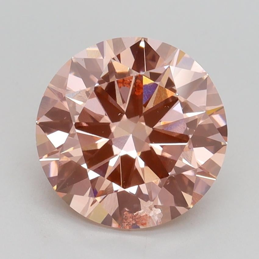 2.50 Ct. Fancy Intense Pink Round Lab Grown Diamond