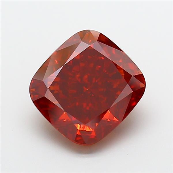 5.00 Ct. Fancy Deep Orange Cushion Lab Grown Diamond