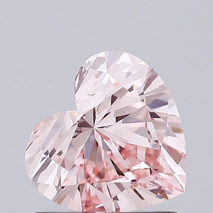 0.96 Ct. Fancy Intense Pink Heart Lab Grown Diamond