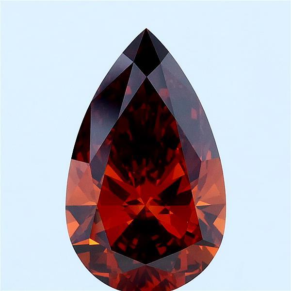 3.05 Ct. Fancy Deep Orange Pear Lab Grown Diamond