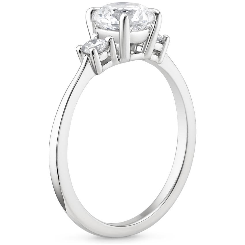 18K White Gold Selene Diamond Ring (1/10 ct. tw.), large side view