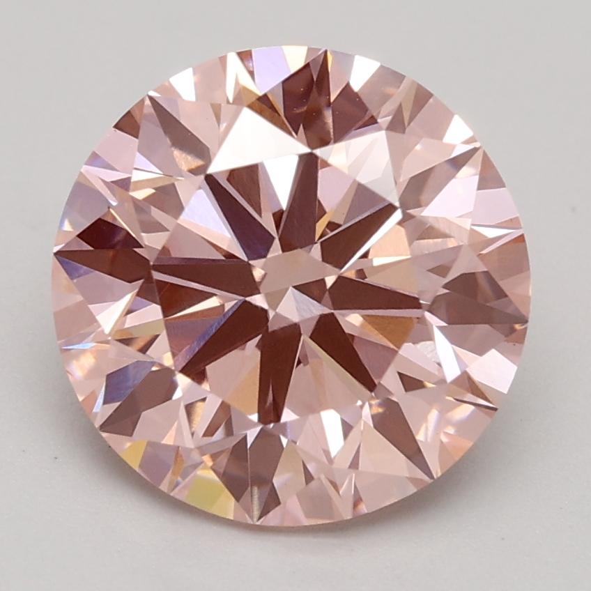 2.20 Ct. Fancy Intense Pink Round Lab Grown Diamond