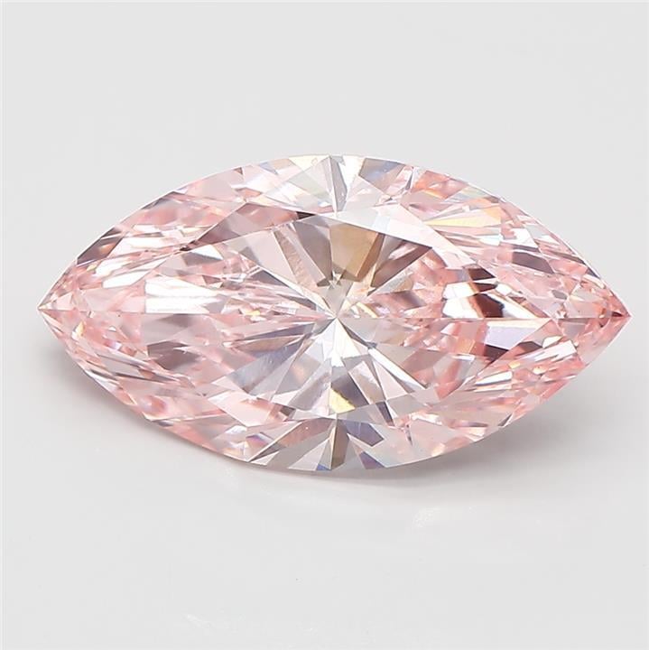 5.00 Ct. Fancy Intense Pink Marquise Lab Grown Diamond