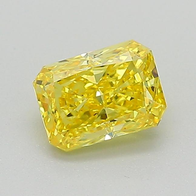 0.72 Ct. Fancy Vivid Yellow Radiant Lab Grown Diamond