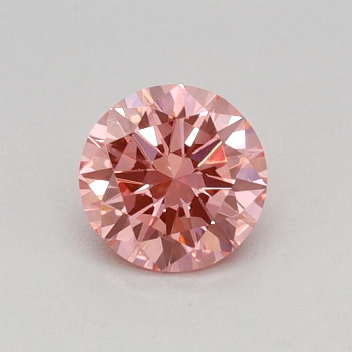 0.32 Ct. Fancy Vivid Pink Round Lab Grown Diamond