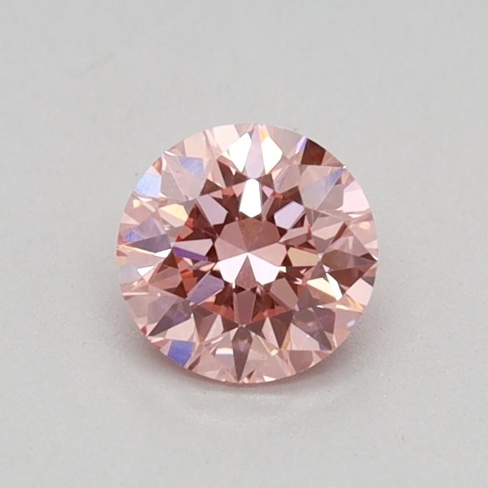 0.33 Ct. Fancy Vivid Pink Round Lab Grown Diamond