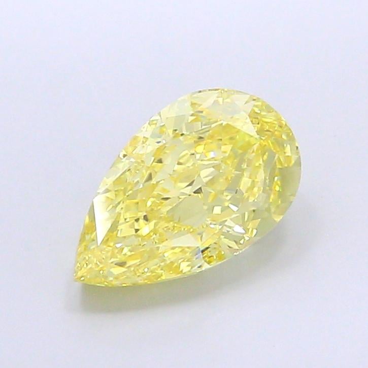4.01 Ct. Fancy Fancy Yellow Pear Lab Grown Diamond