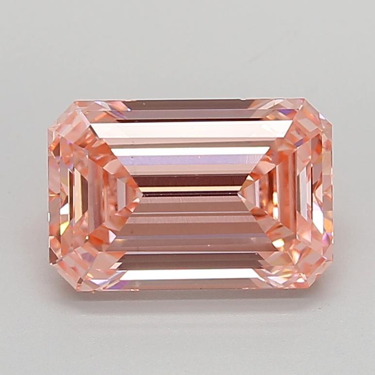 4.01 Ct. Fancy Vivid  Pink Emerald Lab Grown Diamond