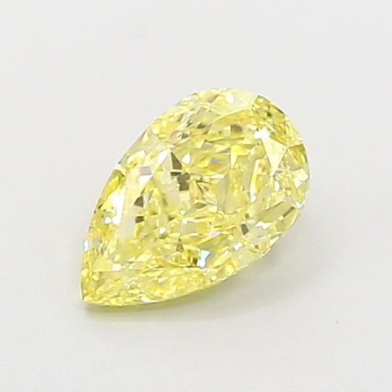 1.09 Ct. Fancy Intense Yellow Pear Lab Grown Diamond