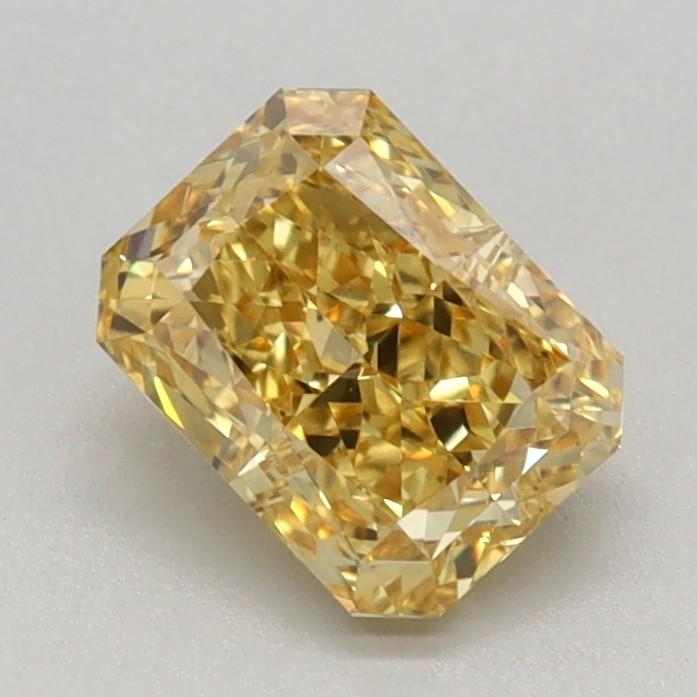 0.80 Ct. Fancy Vivid Yellow Radiant Lab Grown Diamond