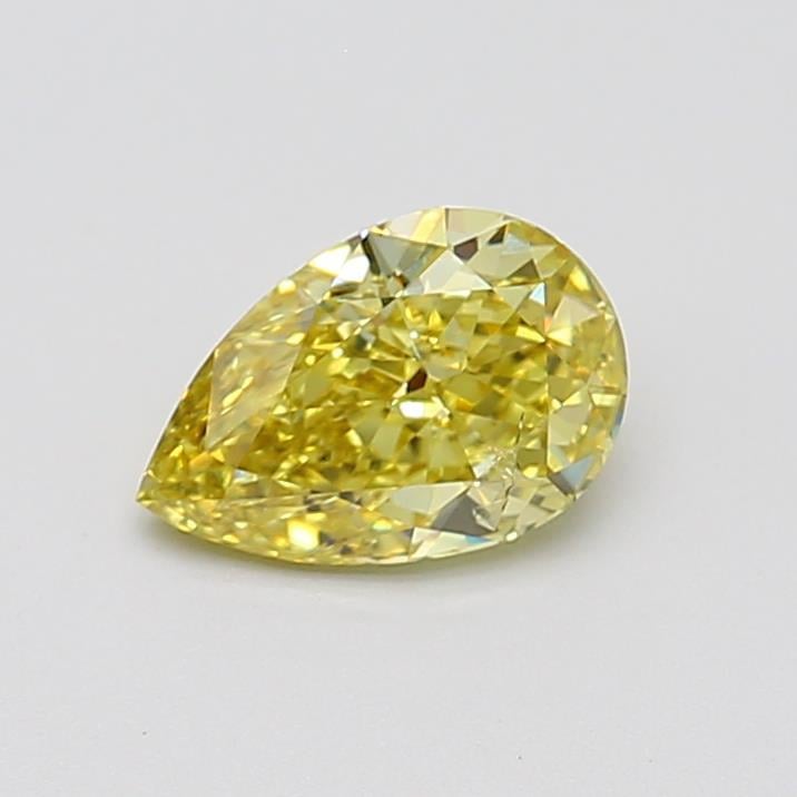 1.01 Ct. Fancy Intense Yellow Pear Lab Grown Diamond