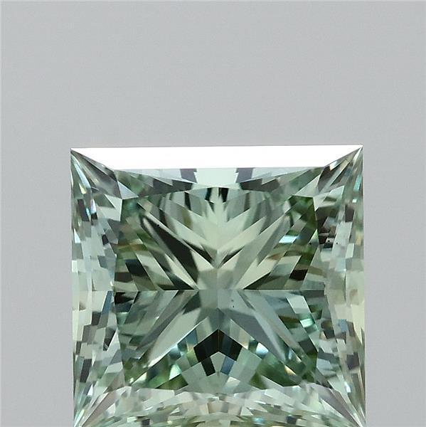 1.50 Ct. Fancy Vivid Green Princess Lab Grown Diamond