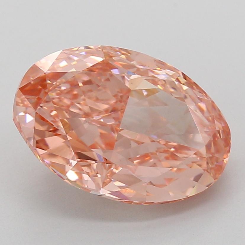 5.05 Ct. Fancy Vivid Pink Oval Lab Grown Diamond