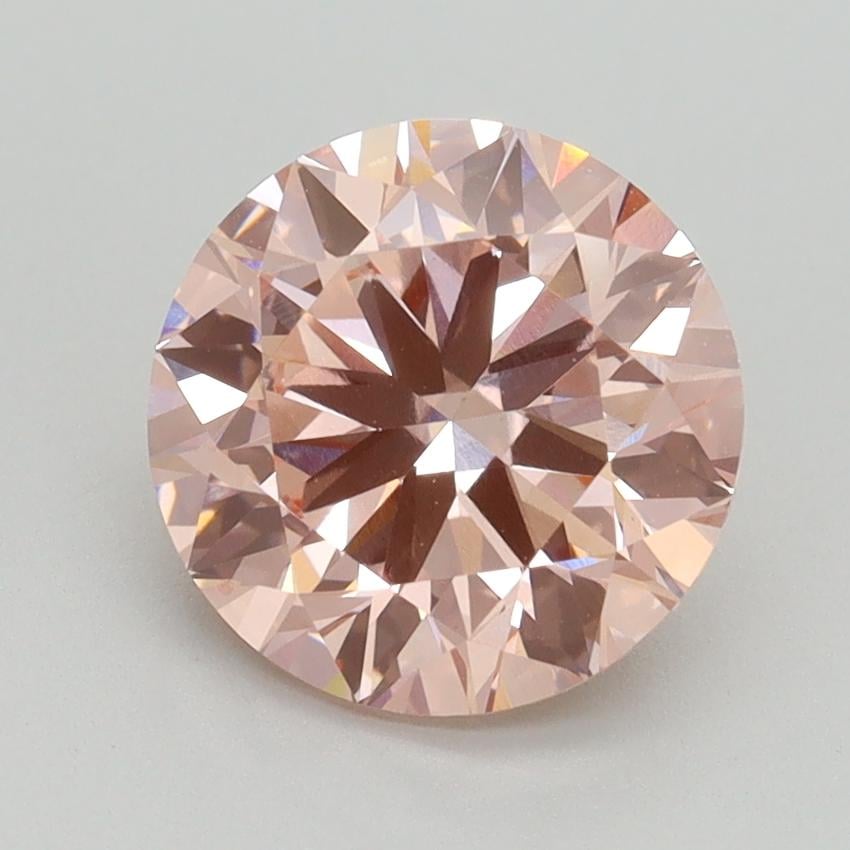 2.50 Ct. Fancy Intense Pink Round Lab Grown Diamond