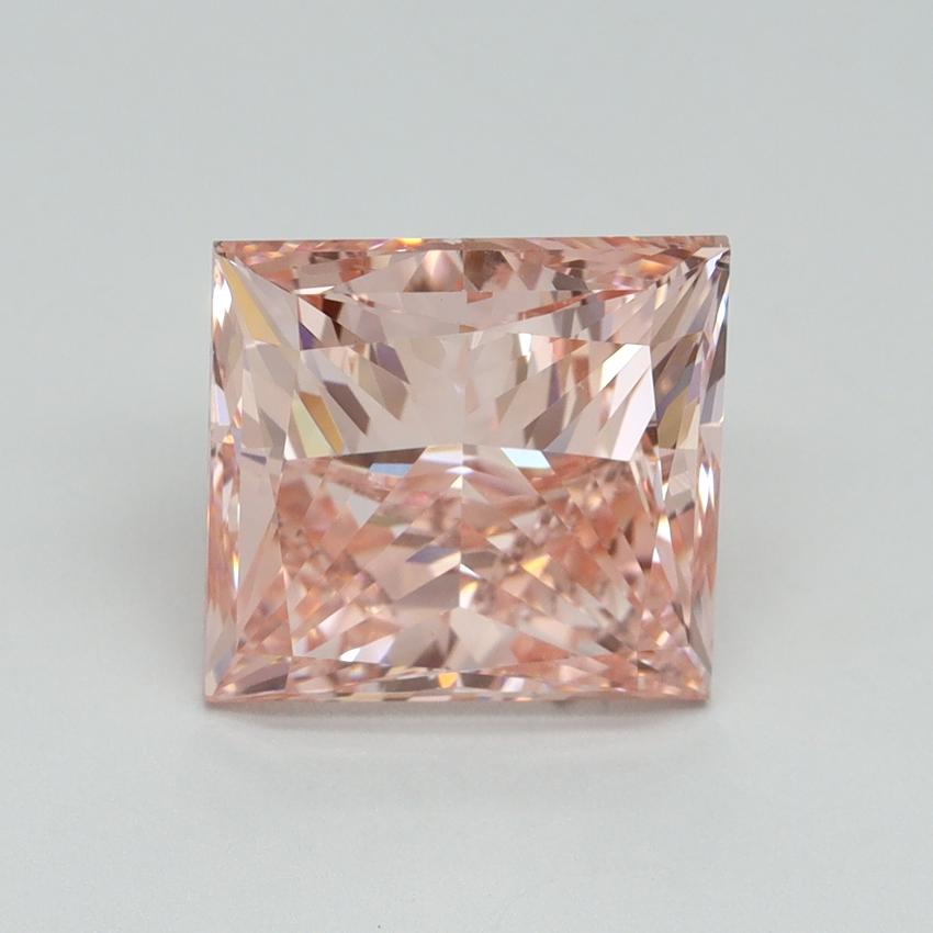 5.01 Ct. Fancy Vivid Pink Princess Lab Grown Diamond