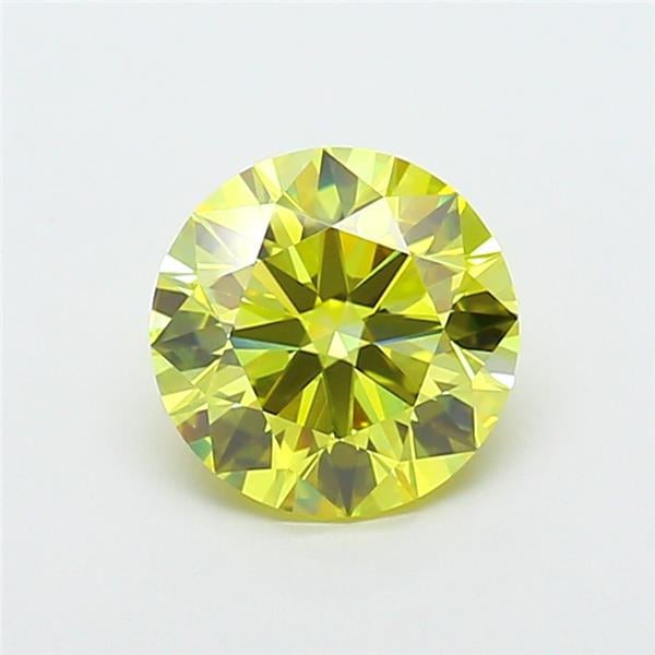 2.01 Ct. Fancy Intense  Yellow Round Lab Grown Diamond