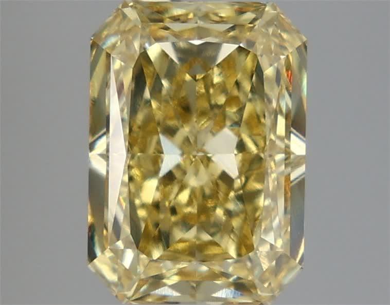 4.08 Ct. Fancy Intense Yellow Radiant Lab Grown Diamond