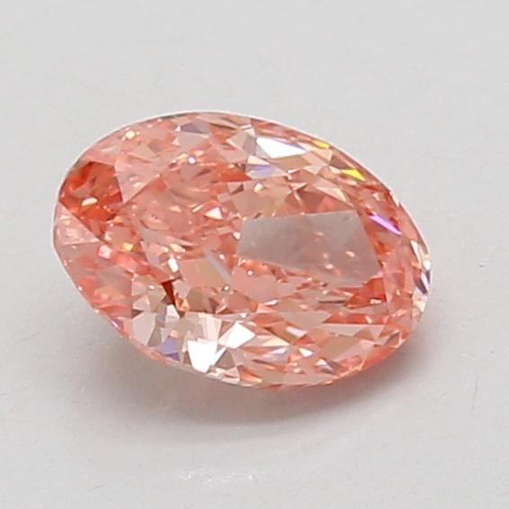 1.03 Ct. Fancy Vivid Pink Oval Lab Grown Diamond