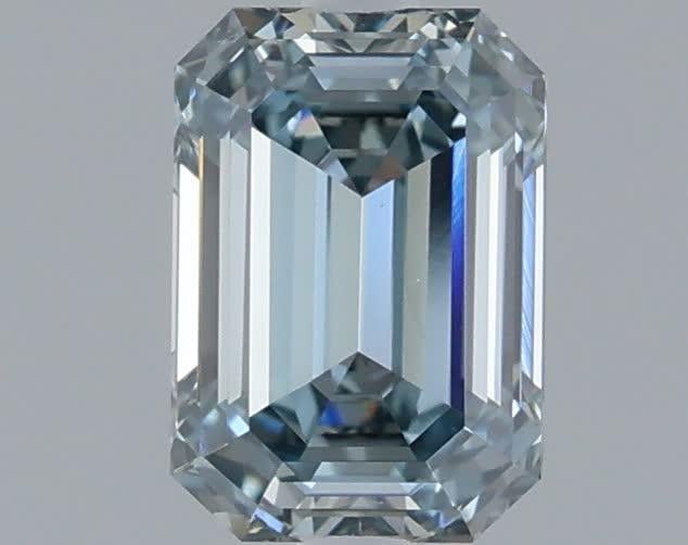 1.28 Ct. Fancy Intense Blue Emerald Lab Grown Diamond