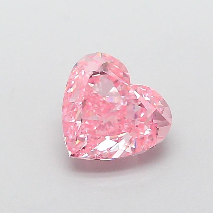 1.54 Ct. Fancy Vivid  Pink Heart Lab Grown Diamond