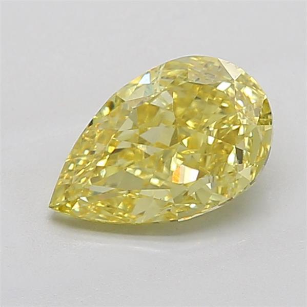 2.14 Ct. Fancy Intense Yellow Pear Lab Grown Diamond
